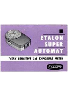 Etalon Automat Super manual. Camera Instructions.